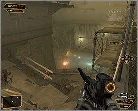 6 - (1) Wariant agresywny - Wydostanie się z terenu budowy | Deus Ex Bunt Ludzkości - Deus Ex: Bunt Ludzkości - Directors Cut - poradnik do gry