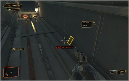 W dalszej części poziomu natrafisz np - (1) Wariant pokojowy - Ucieknij i znajdź swój sprzęt | Deus Ex Bunt Ludzkości - Deus Ex: Bunt Ludzkości - Directors Cut - poradnik do gry