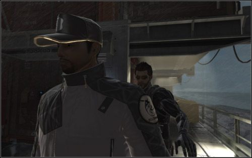 Następnie wyjdź na pokład i mknij jedyną możliwą drogą - (2) Wariant pokojowy - Znajdź CIC | Deus Ex Bunt Ludzkości - Deus Ex: Bunt Ludzkości - Directors Cut - poradnik do gry