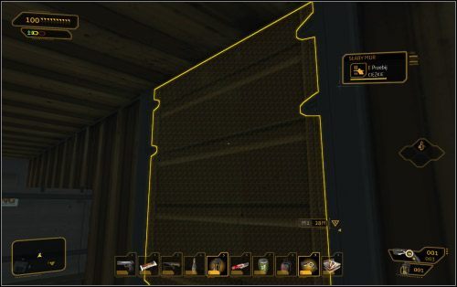 Dróg na sam dół statku jest tak naprawdę kilka, a sama rufa skrywa przy tym wiele sekretów - (3) Wariant pokojowy - Znajdź port wypadowy | Deus Ex Bunt Ludzkości - Deus Ex: Bunt Ludzkości - Directors Cut - poradnik do gry