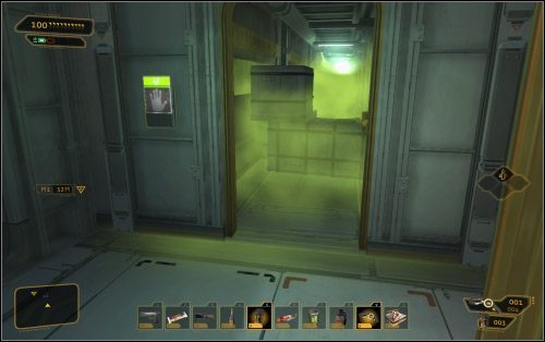 Podczas wykonywania misji do zdobycia jest także pistolet maszynowy - (3) Wariant agresywny - Znajdź port wypadowy | Deus Ex Bunt Ludzkości - Deus Ex: Bunt Ludzkości - Directors Cut - poradnik do gry