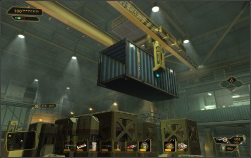 Niżej (17 na mapie) czeka na Ciebie mechanizm zapłonowy do wyrzutni rakiet - element wchodzący w skład przyszłego zadania pobocznego - (4) Wariant pokojowy - Znajdź miejsce spotkania | Deus Ex Bunt Ludzkości - Deus Ex: Bunt Ludzkości - Directors Cut - poradnik do gry