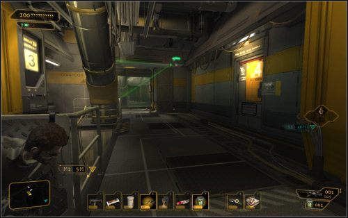 Do pomieszczenia można się również dostać z biura samego Burkea - (1) Wariant pokojowy - Załaduj dane biometryczne do głównego komputera więziennego - Deus Ex: Bunt Ludzkości - Directors Cut - poradnik do gry