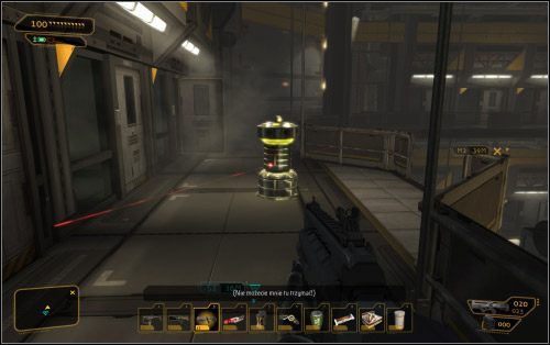 Na trzecim piętrze wystrzegaj się jedynie mechanizmów z detekcją laserową - (2) Wariant agresywny - Zbadaj skrzydło przesłuchań | Deus Ex Bunt Ludzkości - Deus Ex: Bunt Ludzkości - Directors Cut - poradnik do gry