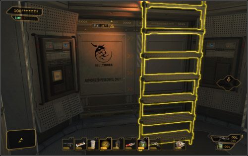 Podczas powrotu windą w pewnym momencie zostanie ona zablokowana i w ten sposób dowiesz się, że konspiracja z Keitner została zdemaskowana - Wybory - Wariant pokojowy | Deus Ex Bunt Ludzkości - Deus Ex: Bunt Ludzkości - Directors Cut - poradnik do gry