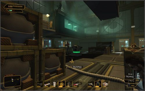 Priorytetem jest jednak przetrwanie, bo oprócz snajperów musisz jeszcze uważać na innych żołnierzy Belltower - Wariant pokojowy | Deus Ex Bunt Ludzkości - Deus Ex: Bunt Ludzkości - Directors Cut - poradnik do gry