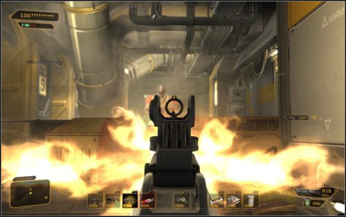 Burke na wyrok czeka w odległym, trzecim doku załadunkowym - Wariant agresywny | Deus Ex Bunt Ludzkości - Deus Ex: Bunt Ludzkości - Directors Cut - poradnik do gry