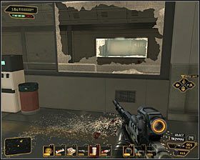 Rozejrzyj się trochę po centrum dowodzenia, w którym rozmawiałeś z Darrowem, odnajdując między innymi Ebooka z kompletnym przemówieniem #1 - (4) Przeprawa przez wieżę | Deus Ex Bunt Ludzkości - Deus Ex: Bunt Ludzkości - Directors Cut - poradnik do gry