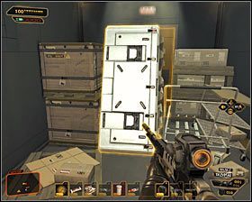 Przed Tobą wybór ścieżki do pomieszczenia z Sarifem - (7) Wariant agresywny - Dotarcie do kryjówki Dawida Sarifa | Bunt Ludzkości - Deus Ex: Bunt Ludzkości - Directors Cut - poradnik do gry