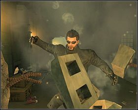 Tutejsza bramka powinna być otwarta, ale jeżeli tak nie jest, to złam prościutkie zabezpieczenie zamka elektronicznego pierwszego stopnia #1 - Talion A.D. | Questy poboczne | Deus Ex Bunt Ludzkości - Deus Ex: Bunt Ludzkości - Directors Cut - poradnik do gry