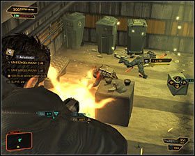 Musisz teraz zadecydować czy chcesz zabić najemników czy jedynie ich ogłuszyć - Talion A.D. | Questy poboczne | Deus Ex Bunt Ludzkości - Deus Ex: Bunt Ludzkości - Directors Cut - poradnik do gry