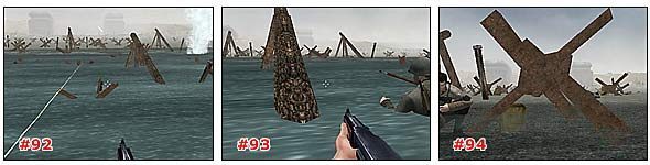 Po odczekaniu kolejnej serii biegnij do niewielkiej przeszkody po prawej, gdzie prawdopodobnie będzie czekał jeden z Twoich kompanów [#94] - Misja 3: Część 1 | Medal of Honor Allied Assault - Medal of Honor: Allied Assault - poradnik do gry