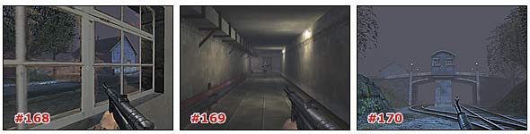 Wejdź szybko po schodach i dalej na wprost, mijając wyjście na otwartą przestrzeń z prawej - Misja 4: Część 2 | Medal of Honor Allied Assault - Medal of Honor: Allied Assault - poradnik do gry