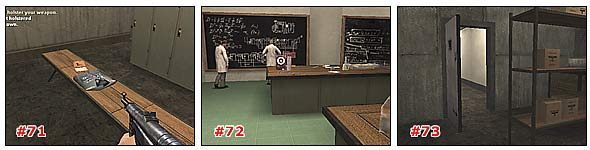 Zejdź na dół, skręć obok beczek w lewo i idź do wielkiego pomieszczenia, przypominającego magazyn - Misja 2: Część 2 | Medal of Honor Allied Assault - Medal of Honor: Allied Assault - poradnik do gry