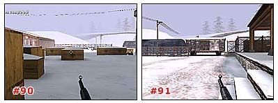 Zdejmij snajpera na dachu (po lewej od wyjścia, na wysokości drogi), rzuć kilka granatów w okolice rogatki po lewej i przygotuj się do sprintu - Misja 2: Część 3 | Medal of Honor Allied Assault - Medal of Honor: Allied Assault - poradnik do gry