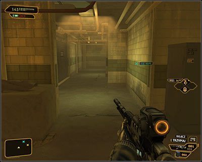 Niezależnie od wybranego sposobu działania powinieneś dotrzeć do wyjścia z pralni (powyższy screen) - (12) Przeprawa przez pralnię - Polowanie na hakera - Deus Ex Bunt Ludzkości - poradnik akt II - Hengsha