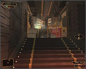 Eksplorację nowej lokacji rozpoczniesz w pobliżu fabryki w Dolnym Mieście i naturalnie Twoim głównym dążeniem będzie dotarcie do Górnego Miasta - (1) Zbadanie okolic miejsca startu - Poszukiwanie dowodu - Deus Ex Bunt Ludzkości - poradnik akt II - Hengsha