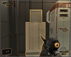 Jeżeli dysponujesz ulepszeniem Przesuwanie ciężkich przedmiotów, to będziesz tu mógł wykonać dwie opcjonalne czynności - (6) Dotarcie do drugiej windy - Poszukiwanie dowodu - Deus Ex Bunt Ludzkości - poradnik akt II - Hengsha