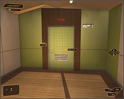 Niezależnie od tego w jaki sposób rozprawiłeś się (lub nie) z opisanymi powyżej wartownikami musisz teraz przedostać się do pomieszczenia z pułapkami laserowymi - (8) wariant pokojowy- Dotarcie w pobliże Rdzenia Danych - Poszukiwanie dowodu - Deus Ex Bunt Ludzkości - poradnik akt II - Hengsha