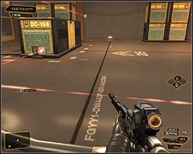 3 - (9) Przejście przez pomieszczenie z pułapkami laserowymi - Poszukiwanie dowodu - Deus Ex Bunt Ludzkości - poradnik akt II - Hengsha