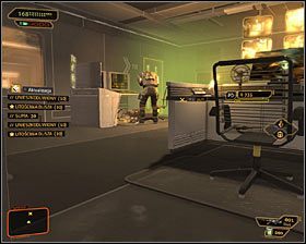 7 - (9) Przejście przez pomieszczenie z pułapkami laserowymi - Poszukiwanie dowodu - Deus Ex Bunt Ludzkości - poradnik akt II - Hengsha