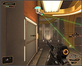 11 - (9) Przejście przez pomieszczenie z pułapkami laserowymi - Poszukiwanie dowodu - Deus Ex Bunt Ludzkości - poradnik akt II - Hengsha