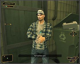 Wyjdź z budynku i zgodnie ze wskazówkami skręć w lewo #1 - Szanghajska sprawiedliwość (1-3) - Questy poboczne - Deus Ex Bunt Ludzkości - poradnik akt II - Hengsha