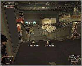 10 - (3) Wariant pokojowy- Dotarcie do klatki schodowej na tyłach studia - Twarzą w twarz z Elizą Cassan - Deus Ex Bunt Ludzkości - poradnik akt III - Kanada, Detroit 2