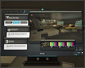 Odszukaj schowany przy schodach terminal komputerowy #1 z zabezpieczeniem drugiego stopnia - (3) Wariant pokojowy- Dotarcie do klatki schodowej na tyłach studia - Twarzą w twarz z Elizą Cassan - Deus Ex Bunt Ludzkości - poradnik akt III - Kanada, Detroit 2