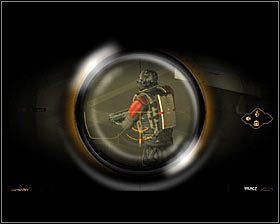 Do ogłuszenia powinno pozostać Ci już tylko dwóch wrogów okupujących wschodnią część studia telewizyjnego #1 - (3) Wariant pokojowy- Dotarcie do klatki schodowej na tyłach studia - Twarzą w twarz z Elizą Cassan - Deus Ex Bunt Ludzkości - poradnik akt III - Kanada, Detroit 2