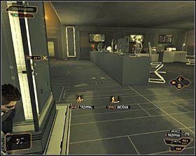 16 - (7) Wariant pokojowy- Dotarcie do klatki schodowej - Twarzą w twarz z Elizą Cassan - Deus Ex Bunt Ludzkości - poradnik akt III - Kanada, Detroit 2