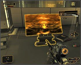 Upewnij się, że ogłuszyłeś wszystkich wrogów i przystąp do eksploracji tutejszego pomieszczenia - (7) Wariant pokojowy- Dotarcie do klatki schodowej - Twarzą w twarz z Elizą Cassan - Deus Ex Bunt Ludzkości - poradnik akt III - Kanada, Detroit 2