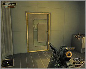 19 - (7) Wariant pokojowy- Dotarcie do klatki schodowej - Twarzą w twarz z Elizą Cassan - Deus Ex Bunt Ludzkości - poradnik akt III - Kanada, Detroit 2