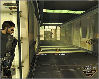 Aktualny cel podróży znajduje się dokładnie na północ od Twojej aktualnej pozycji i możesz tam dotrzeć na kilka sposobów - (9) Wariant pokojowy- Dotarcie do pokoju 802-11 - Twarzą w twarz z Elizą Cassan - Deus Ex Bunt Ludzkości - poradnik akt III - Kanada, Detroit 2