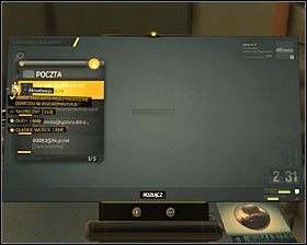 Zanim opuścisz to miejsce powinien się jeszcze z Tobą skontaktować Sarif - (4) Odnalezienie informacji na temat miejsca pobytu Sandovala - W pogoni za Izajaszem Sandovalem - Deus Ex Bunt Ludzkości - poradnik akt III - Kanada, Detroit 2