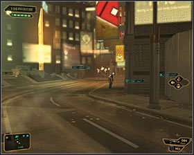 Niedługo po wyjściu z budynku możesz zostać zatrzymany przez Nicka #1, który będzie miał dla głównego bohatera poboczny quest Obalić rząd - (6) Przedostanie się do apartamentu Sandovala - W pogoni za Izajaszem Sandovalem - Deus Ex Bunt Ludzkości - poradnik akt III - Kanada, Detroit 2