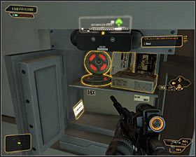 Przejdź do sąsiedniego pomieszczenia i zacznij od zbadania wiszącego na ścianie obrazu #1 - (6) Przedostanie się do apartamentu Sandovala - W pogoni za Izajaszem Sandovalem - Deus Ex Bunt Ludzkości - poradnik akt III - Kanada, Detroit 2