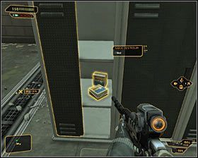 Po dotarciu na sam dół kucnij i przejdź przez niewielką dziurę #1 - (7) Zejście do kanałów - W pogoni za Izajaszem Sandovalem - Deus Ex Bunt Ludzkości - poradnik akt III - Kanada, Detroit 2