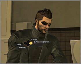 Wyjdź z łazienki i rozejrzyj się po poprzednim pomieszczeniu - Zapomniane znajomości (1-3) - Questy poboczne - Deus Ex Bunt Ludzkości - poradnik akt III - Kanada, Detroit 2