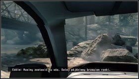 Za drugim mostem skręcamy w prawo i przebijamy się przez bramę - Znowu w samochodzie - Rozdział 1 - Call of Juarez: The Cartel - Eddie Guerra - poradnik do gry