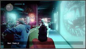 Przechodzimy drzwiami do następnego korytarza - tu ustawiamy się w dowolnym miejscu, aby aktywować akcję grupową - Strefa VIP - Rozdział 8 - Call of Juarez: The Cartel - Eddie Guerra - poradnik do gry