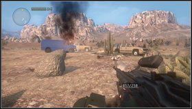 Gdy pozbędziemy się śmigłowca zabijamy wrogów [1] i dostajemy się do samochodów oraz ciała Jess - Walka z helikopterem - Rozdział 11 - Call of Juarez: The Cartel - Eddie Guerra - poradnik do gry