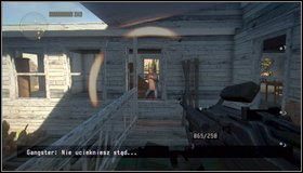 Chowamy się za najbliższą przeszkodą i likwidujemy zza niej przeciwników - Płonąca stodoła - Rozdział 12 - Call of Juarez: The Cartel - Eddie Guerra - poradnik do gry