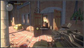 Wychodzimy z budynku na dziedziniec - Pierwsze wejście do hacjendy - Rozdział 15 - Call of Juarez: The Cartel - Eddie Guerra - poradnik do gry