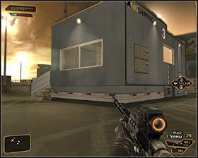 3 - (4) Wariant pokojowy- Zabranie paczki z magazynu z narzędziami - Rejs na gapę - Deus Ex Bunt Ludzkości - poradnik akt IV - Hengsha 2, Singapur, Panchaja, zakończenia