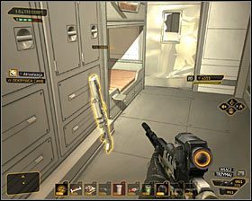 Odsuń kartony ustawione w jednym z narożników pomieszczenia #1 i wejdź do szybu wentylacyjnego - (2) Dotarcie na szczyt wieży - Wyłącz sygnał Darrowa - Deus Ex Bunt Ludzkości - poradnik akt IV - Hengsha 2, Singapur, Panchaja, zakończenia