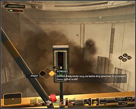 Podążaj jedyną możliwą ścieżką, a po kilku chwilach dotrzesz do znacznie większej hali #1 - (8) Dotarcie do centrum transmisyjnego - Wyłącz sygnał Darrowa - Deus Ex Bunt Ludzkości - poradnik akt IV - Hengsha 2, Singapur, Panchaja, zakończenia