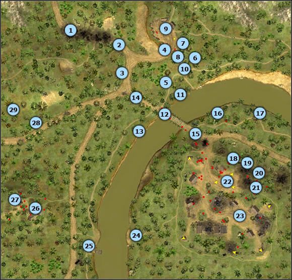 1 - Misja 1- Until the trouble troubles you - mapa | Wietnam | Men of War Wietnam - Men of War: Wietnam - poradnik do gry