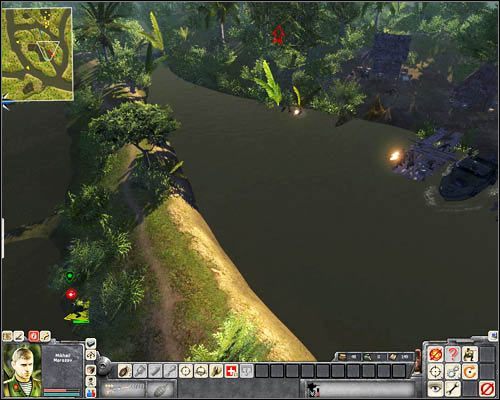 Obsadź oba stanowiska z karabinami i płyń do [16] - Misja 2- Vietnamese Connection (2) | Wietnam | Men of War Wietnam - Men of War: Wietnam - poradnik do gry