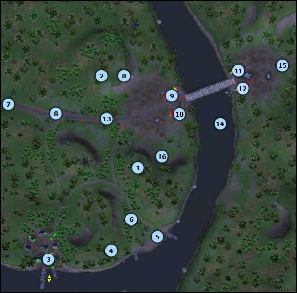 1 - Misja 3- Battle on the River Mekong - mapa | Wietnam | Men of War Wietnam - Men of War: Wietnam - poradnik do gry